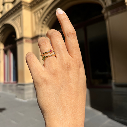 Peridot vs Pink Topaz