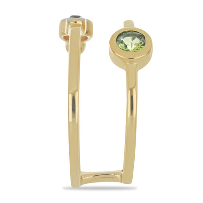 Peridot vs Pink Topaz